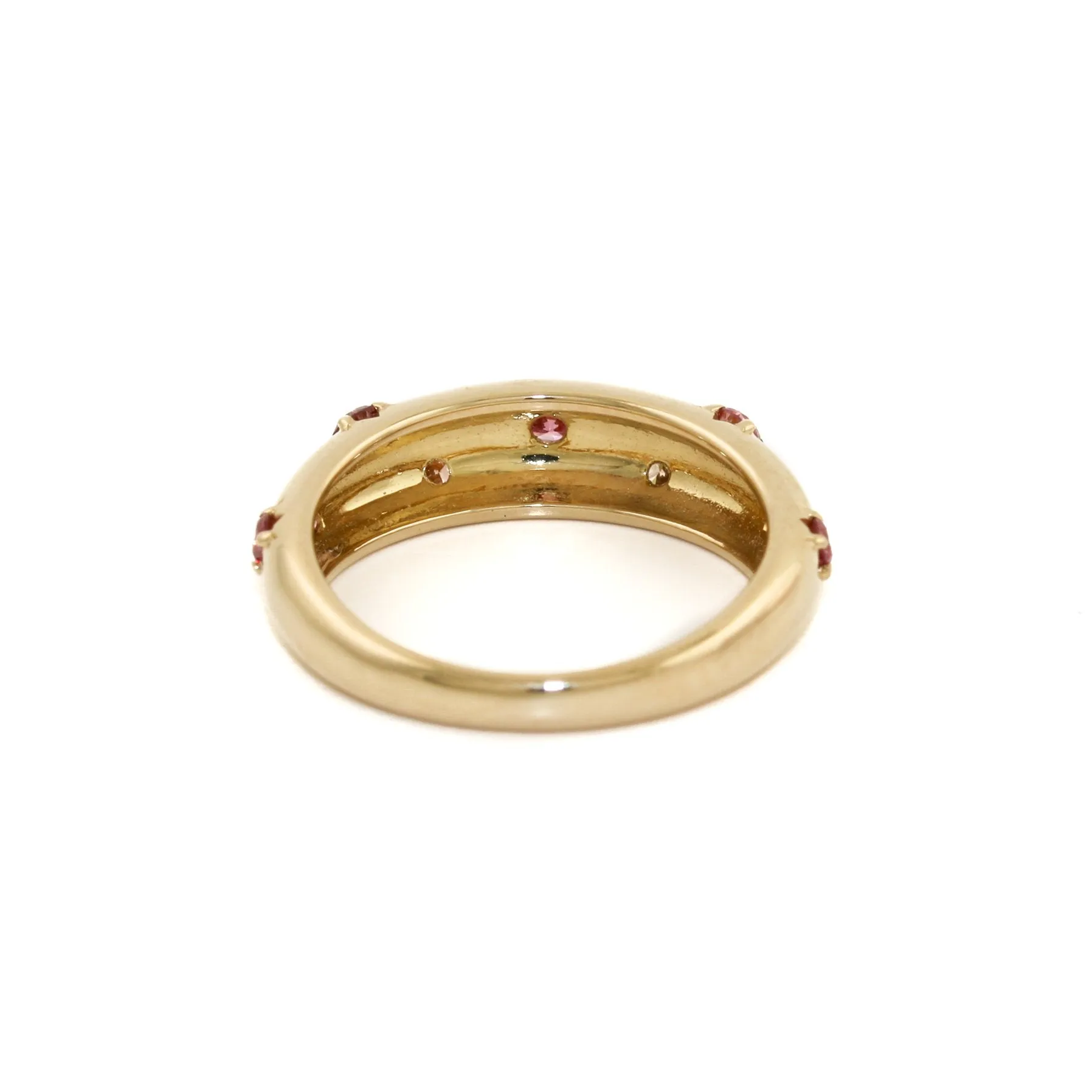 14k Gold x Peach Lab Diamond Star Bombe Band