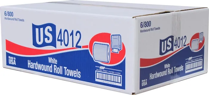 800' White Roll Towel (6/case)