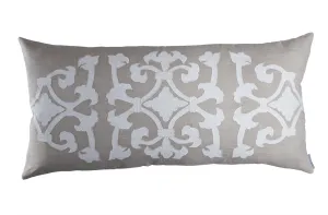 Angie Natural Linen Large Bolster Pillow by Lili Alessandra