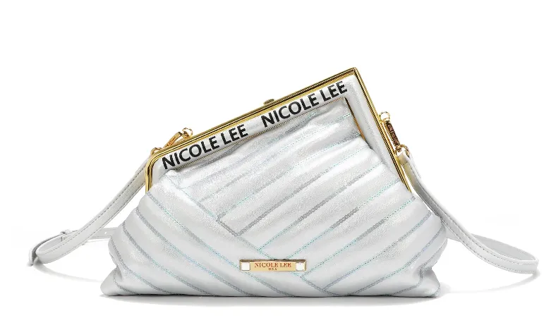 ANGLE SEQUIN CLUTCH