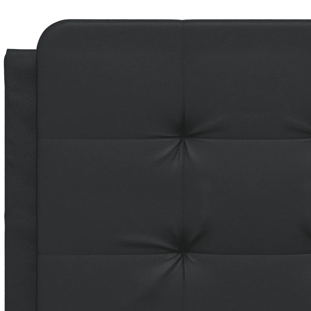 Bed Frame with Headboard Black 120x200 cm Faux Leather