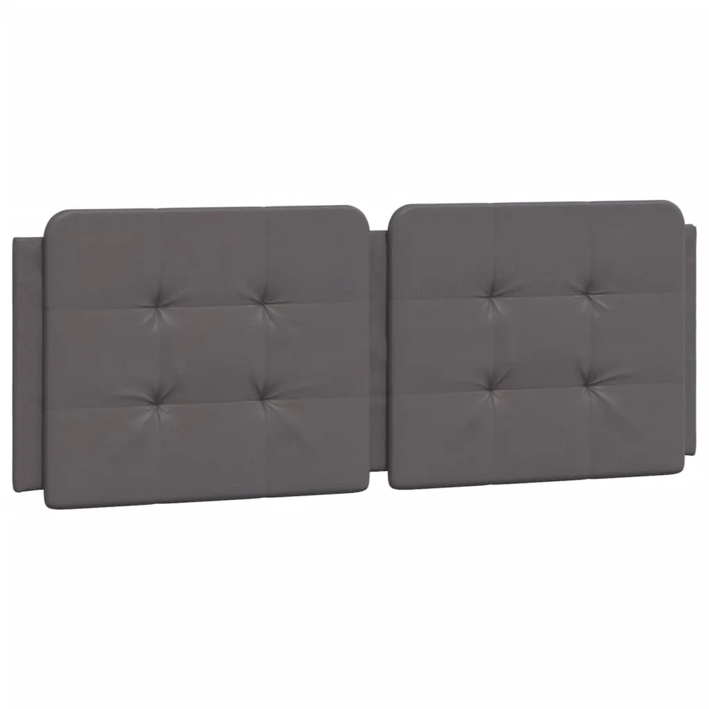 Bed Frame with Headboard Grey 120x200 cm Faux Leather