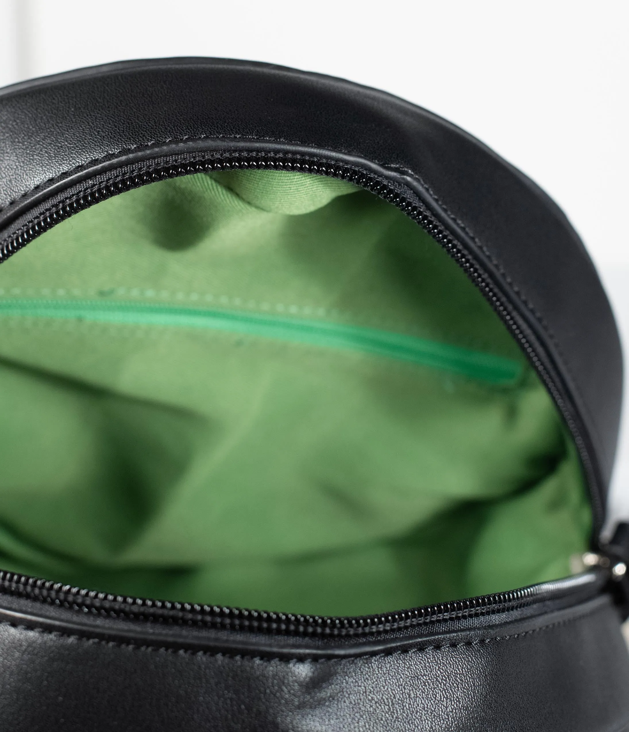 Beetlejuice x Unique Vintage Black & Green Stripe Crossbody