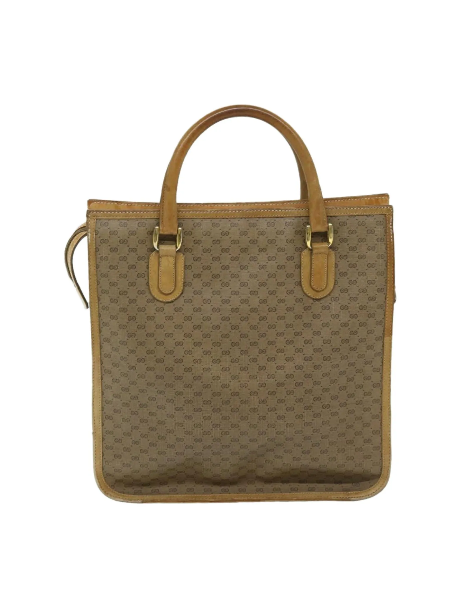 Beige Micro GG Supreme Hand Bag with Web Detail by Italian Designer