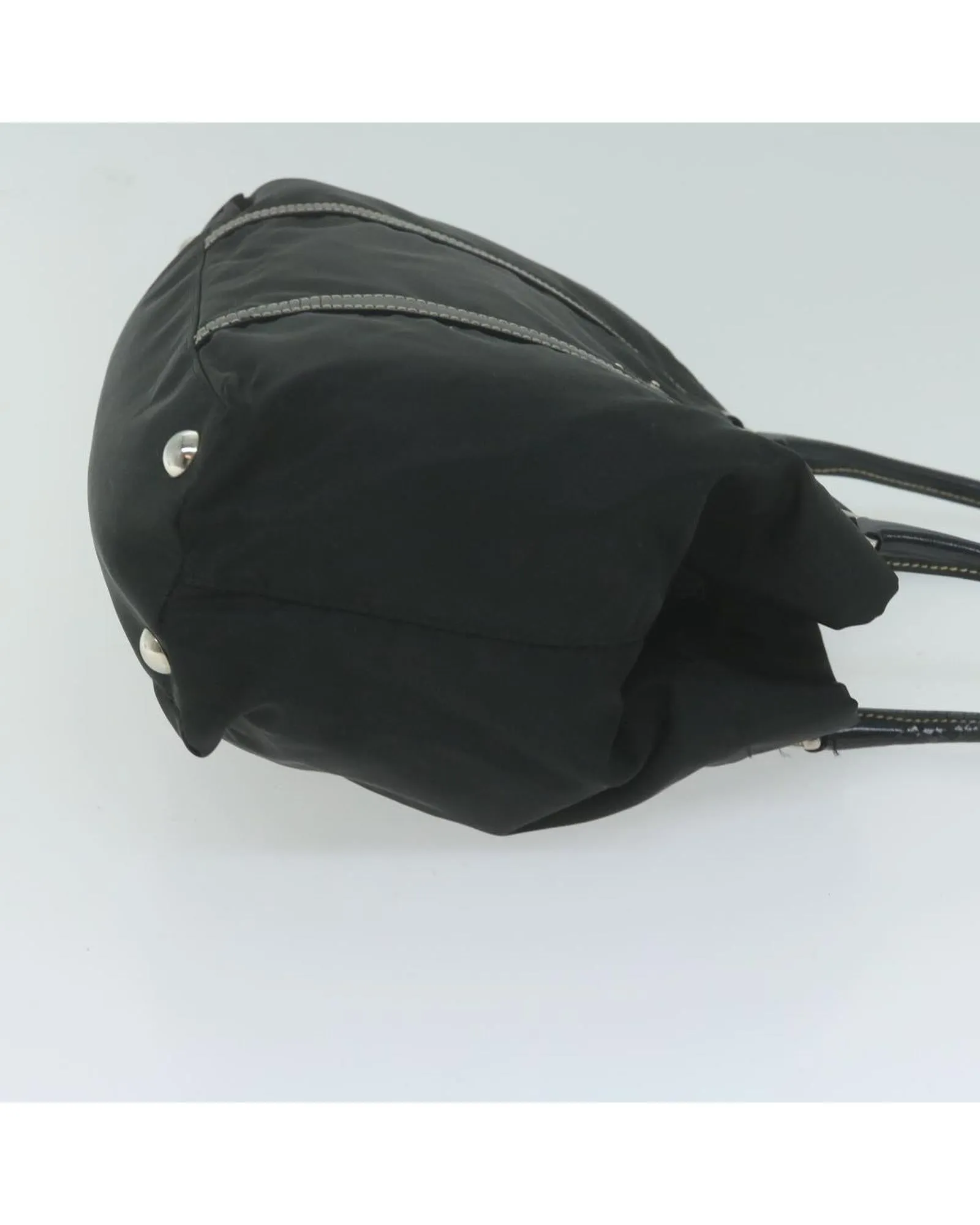 Black Nylon Hand Bag with Accessory - Italian Made