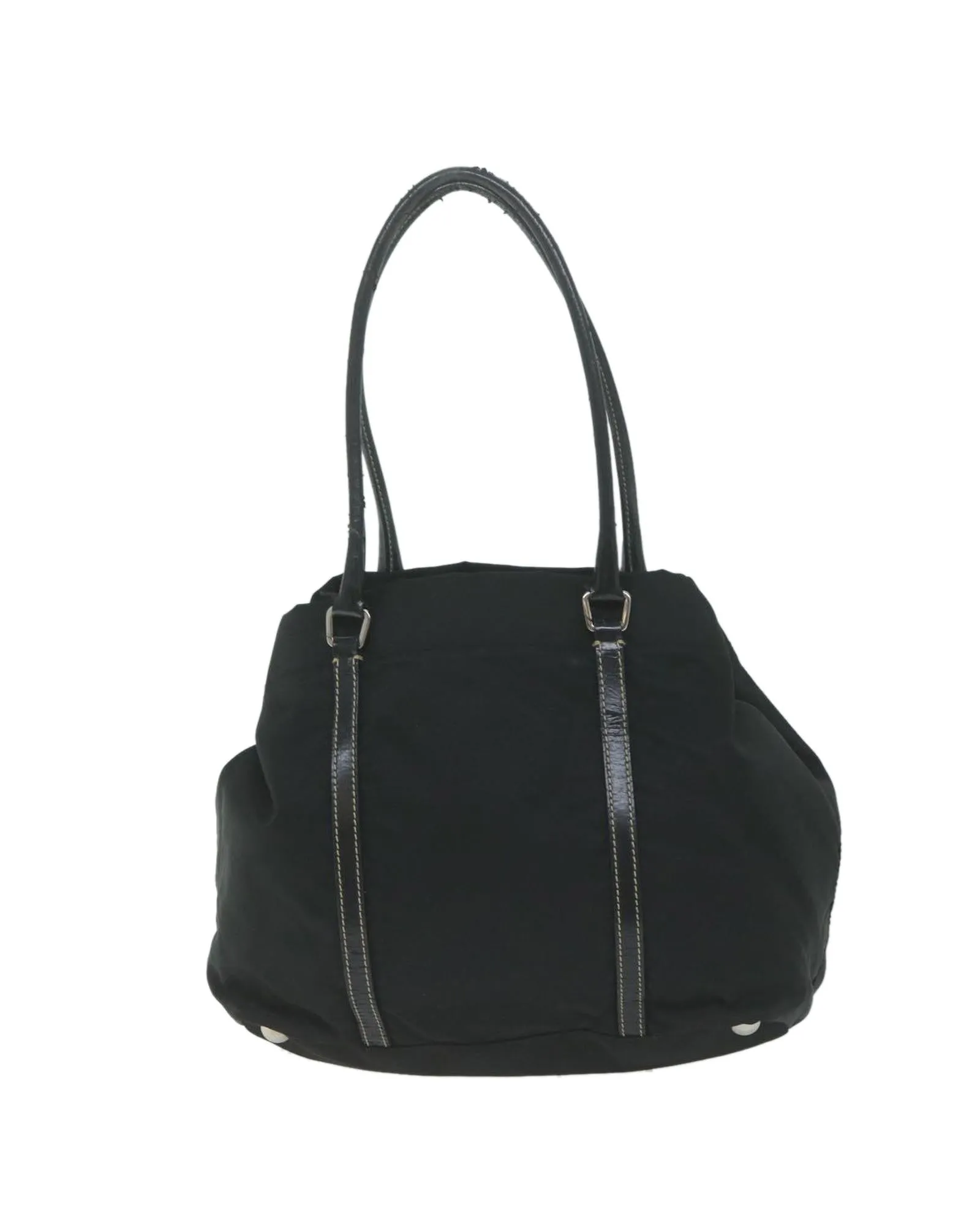 Black Nylon Hand Bag with Accessory - Italian Made