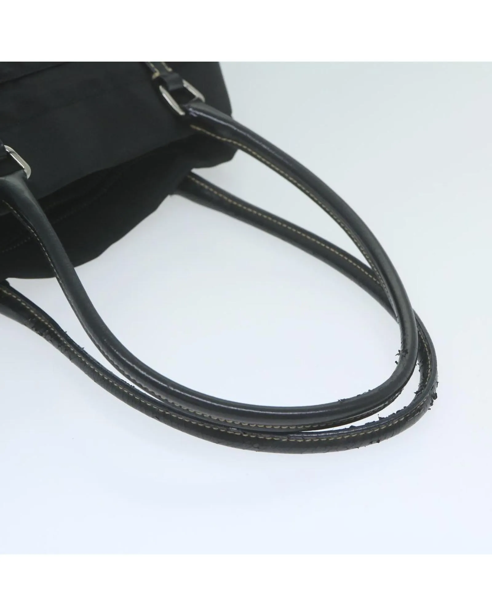 Black Nylon Hand Bag with Accessory - Italian Made