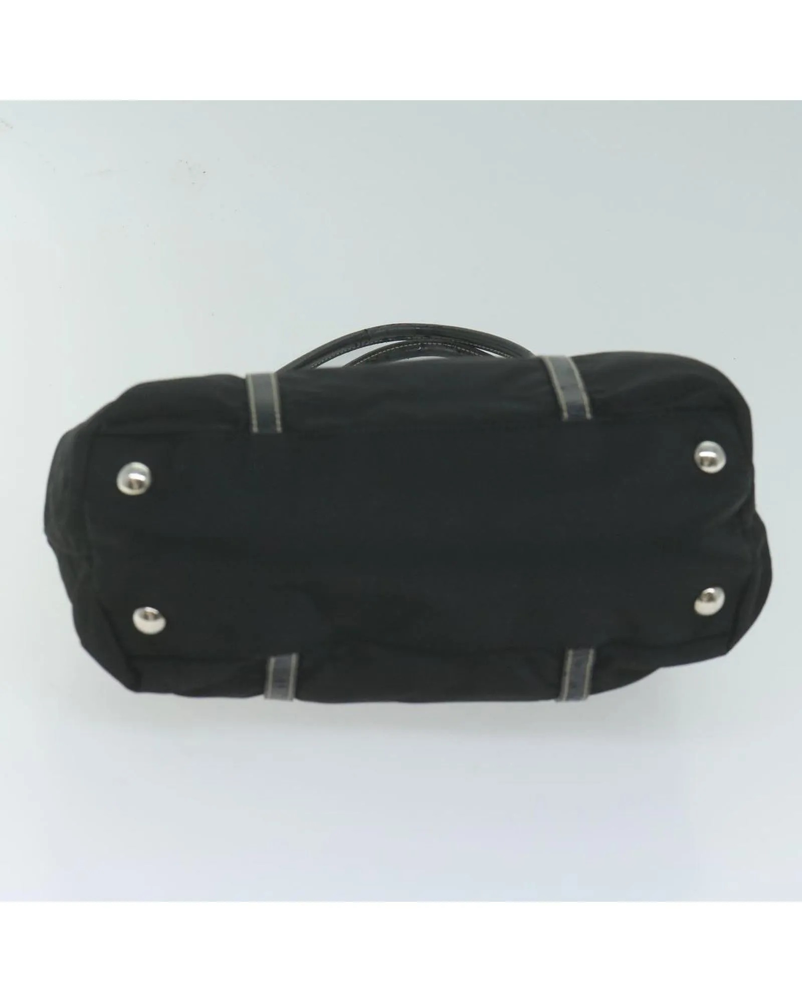 Black Nylon Hand Bag with Accessory - Italian Made