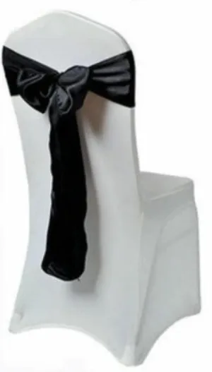 Black Satin Sash