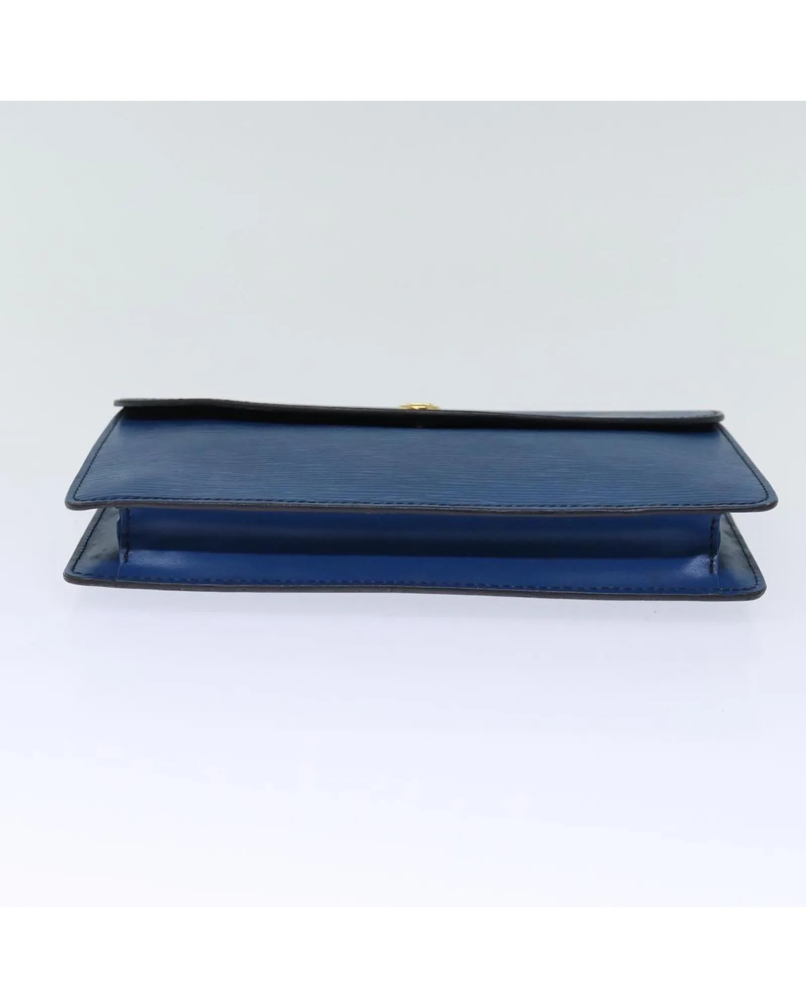 Blue Epi Leather Clutch Bag - W23cm x H15cm x D3.5cm