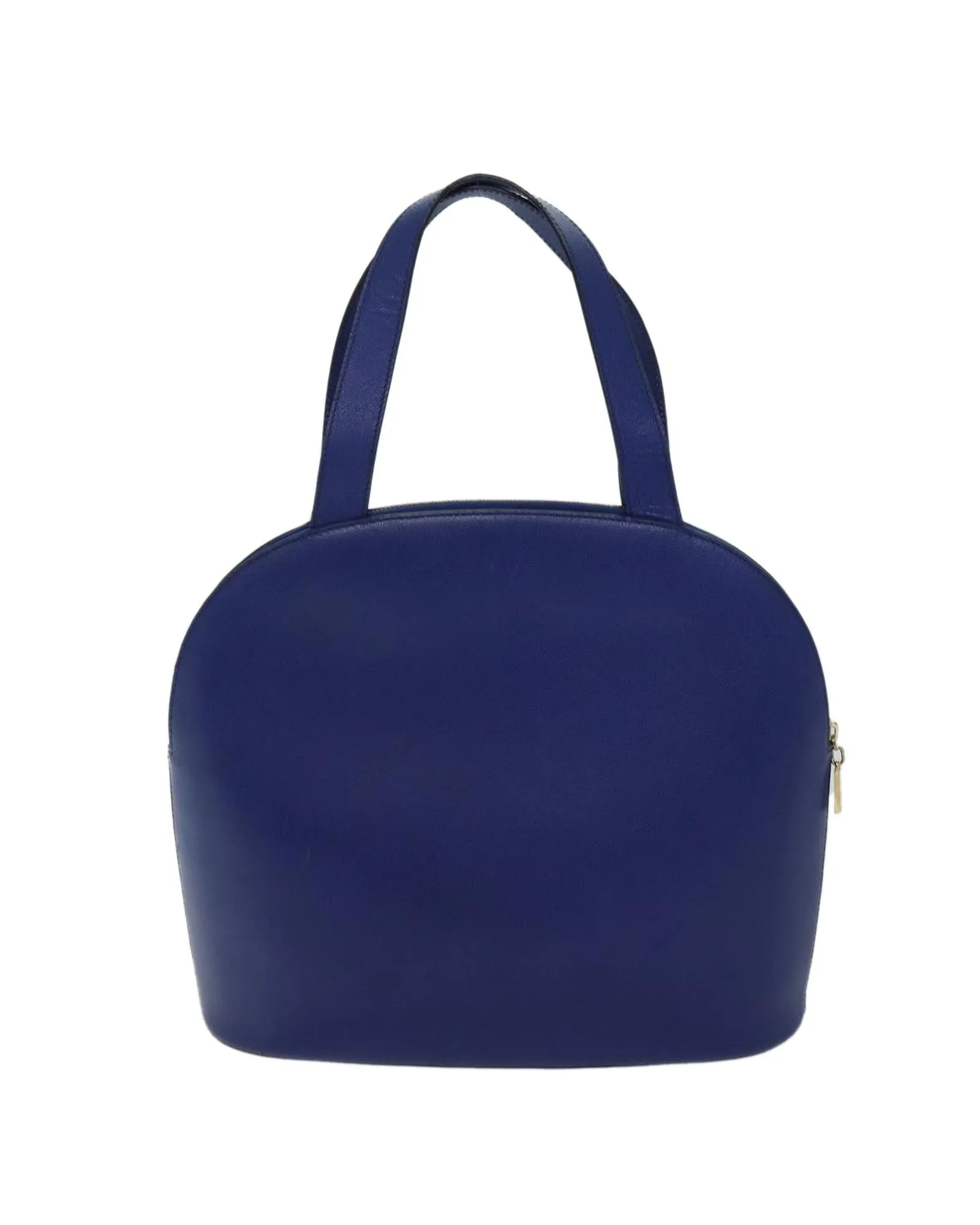 Blue Leather Hand Bag