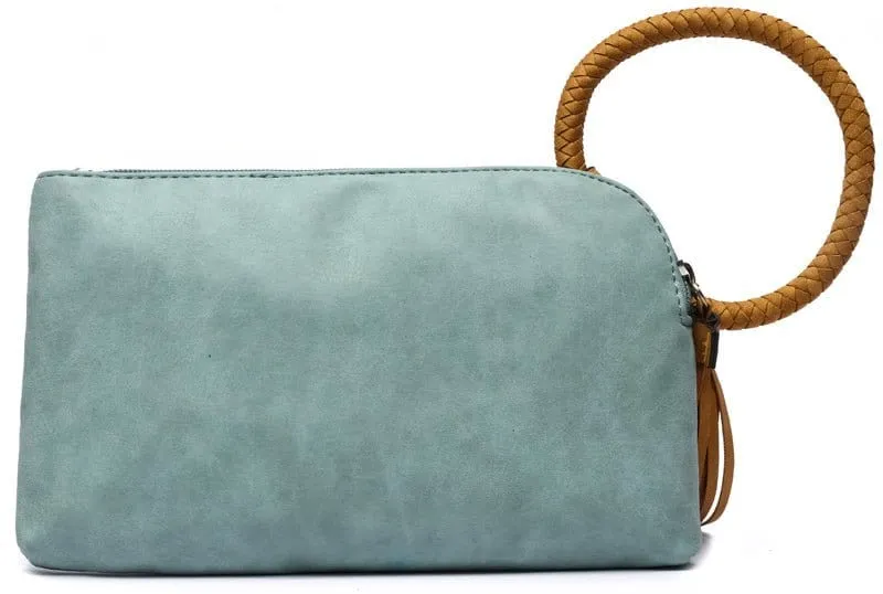 BP204 Fashion Cuff Handle Tassel Wristlet Clutch