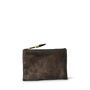 Bronze Distressed Small Pouch