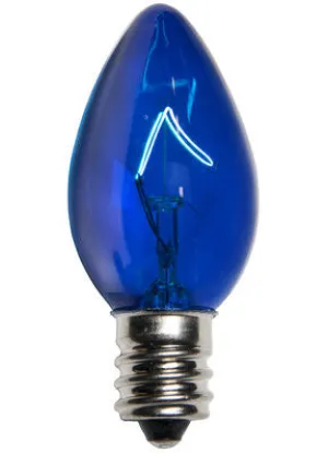 C7 Christmas Lights - Blue - 25 Pack