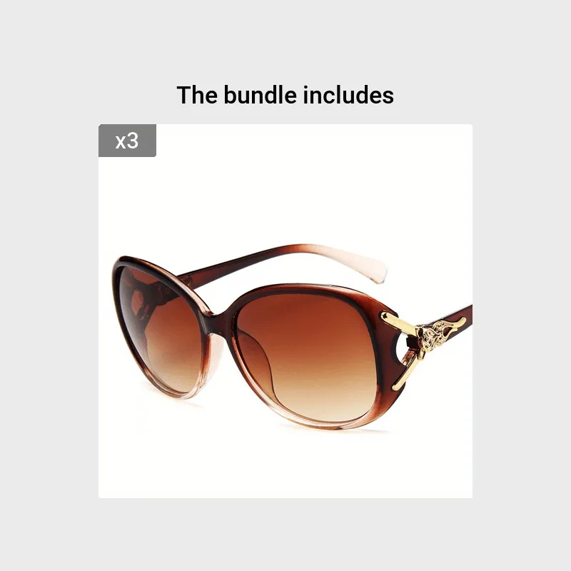Chic Gradient Lens Round Sunglasses Womens Stylish Outdoor Eyewear