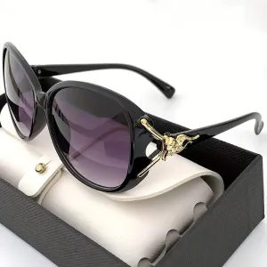 Chic Gradient Lens Round Sunglasses Womens Stylish Outdoor Eyewear