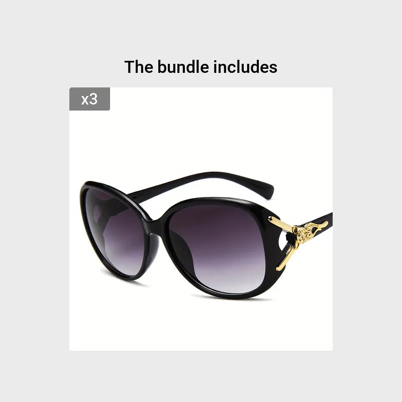 Chic Gradient Lens Round Sunglasses Womens Stylish Outdoor Eyewear