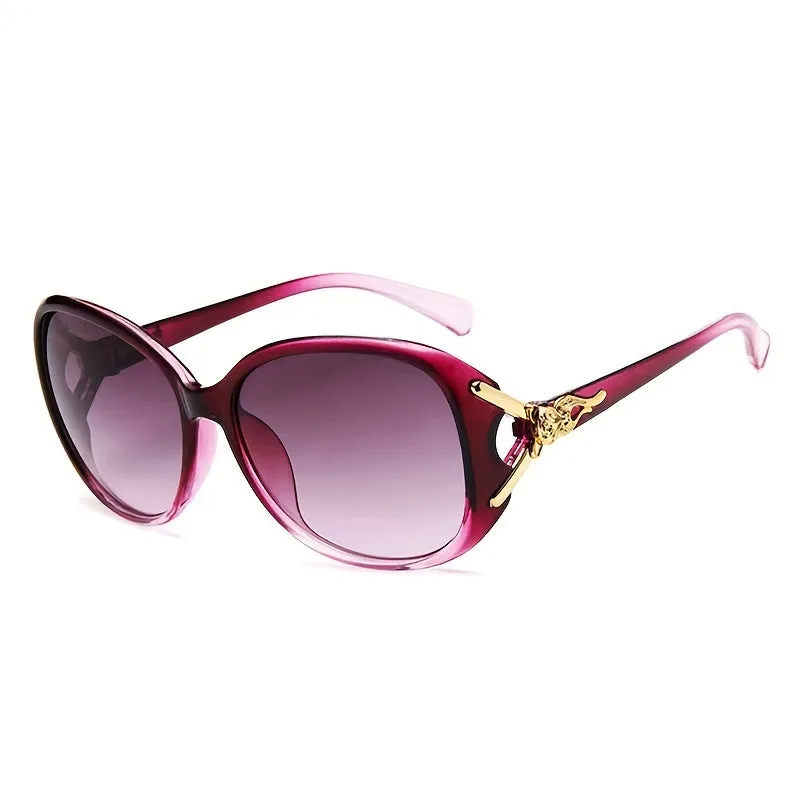 Chic Gradient Lens Round Sunglasses Womens Stylish Outdoor Eyewear