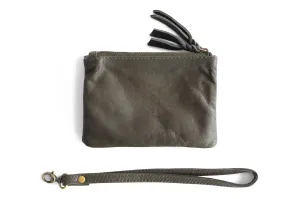 COIN PURSE IN OLIVE GREY