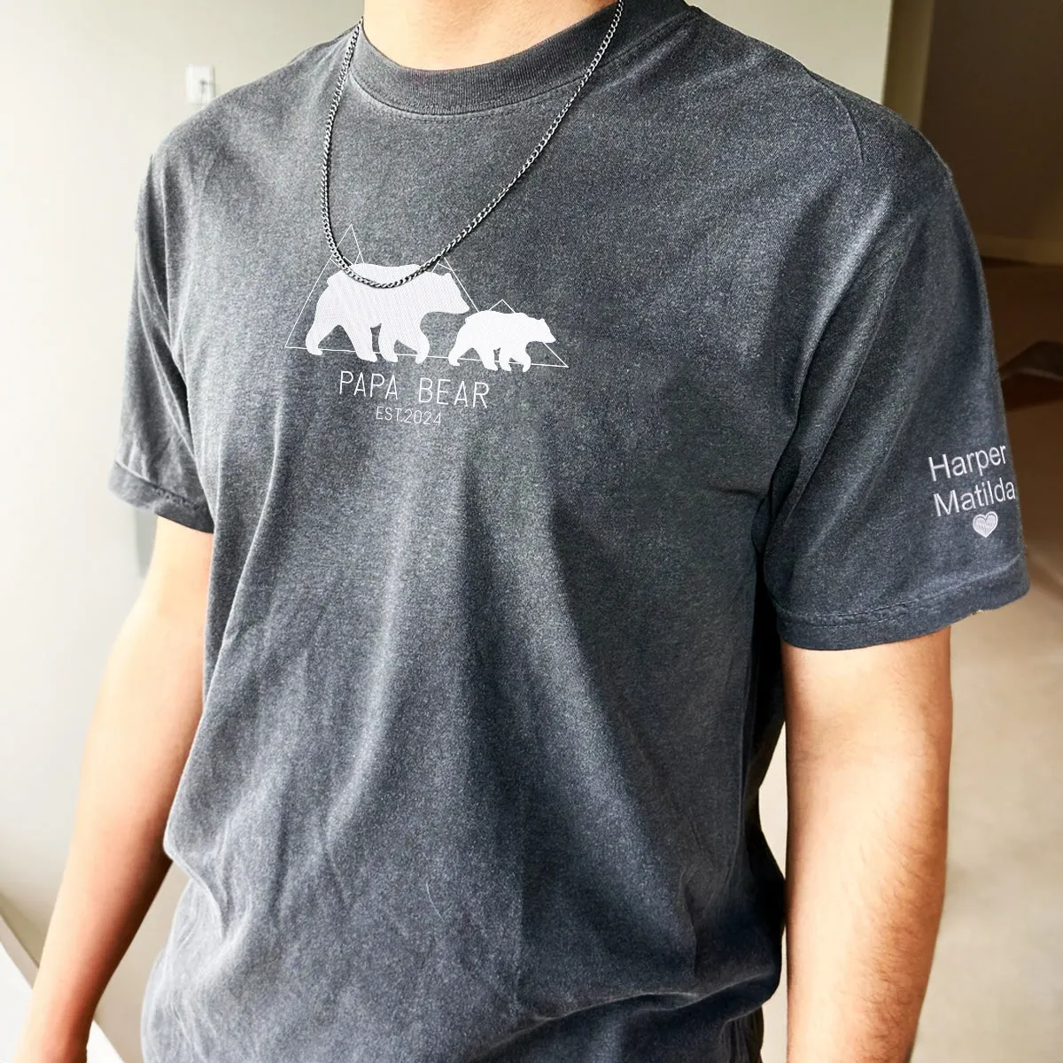 Custom Comfort Color® Embroidered Papa Bear Shirt