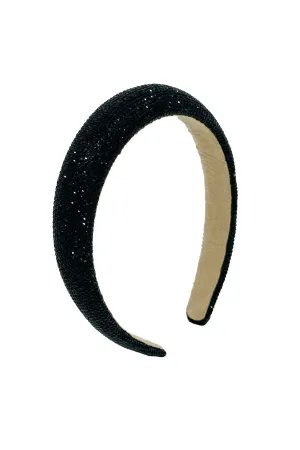 Delilah Diamante Headband Black