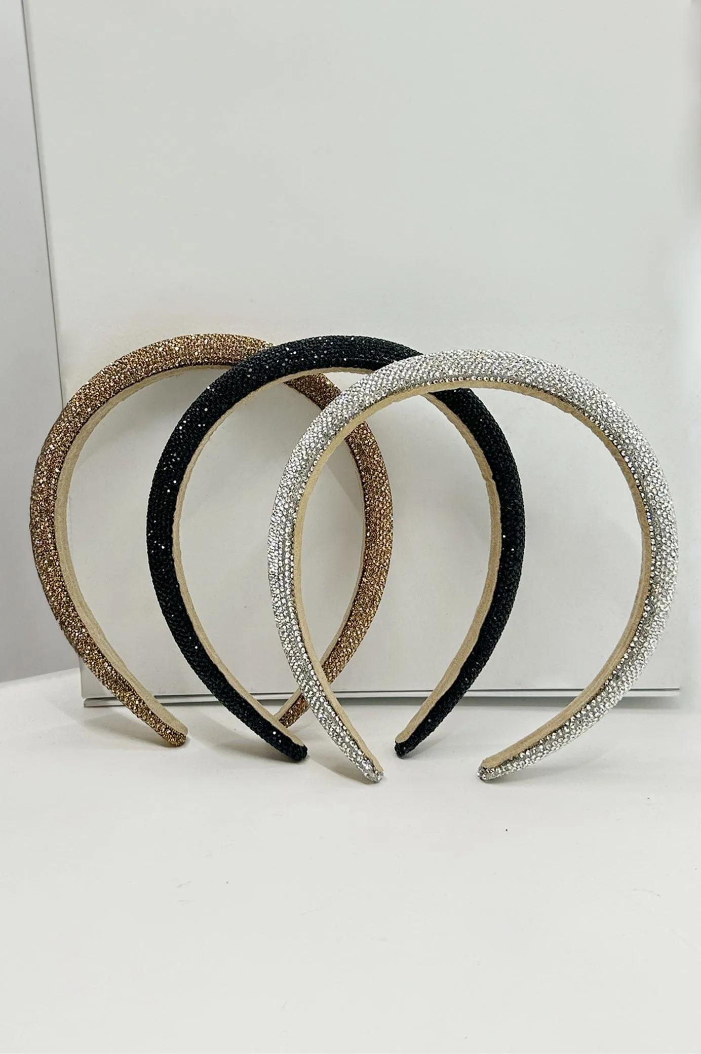 Delilah Diamante Headband Black