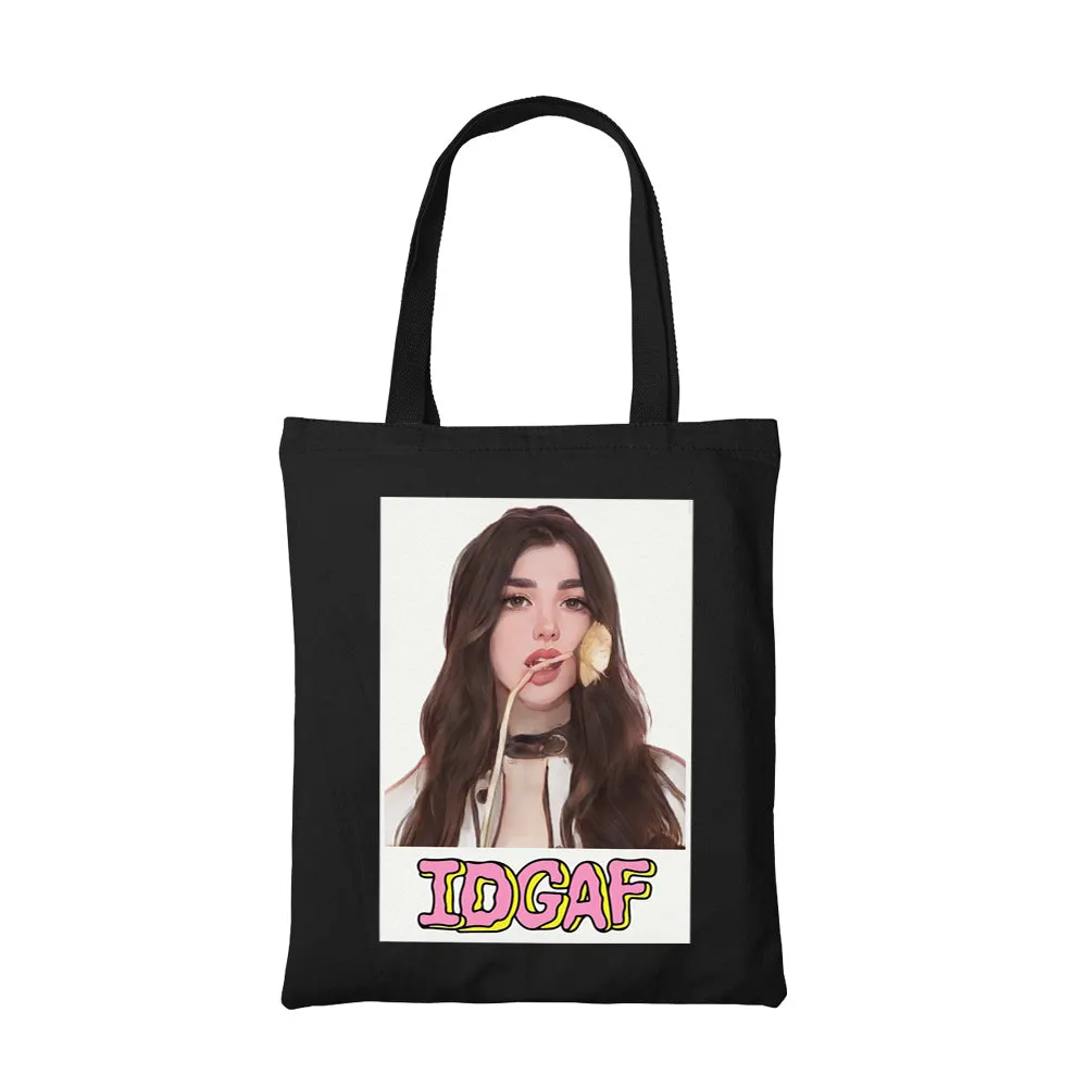 Dua Lipa Tote Bag - IDGAF