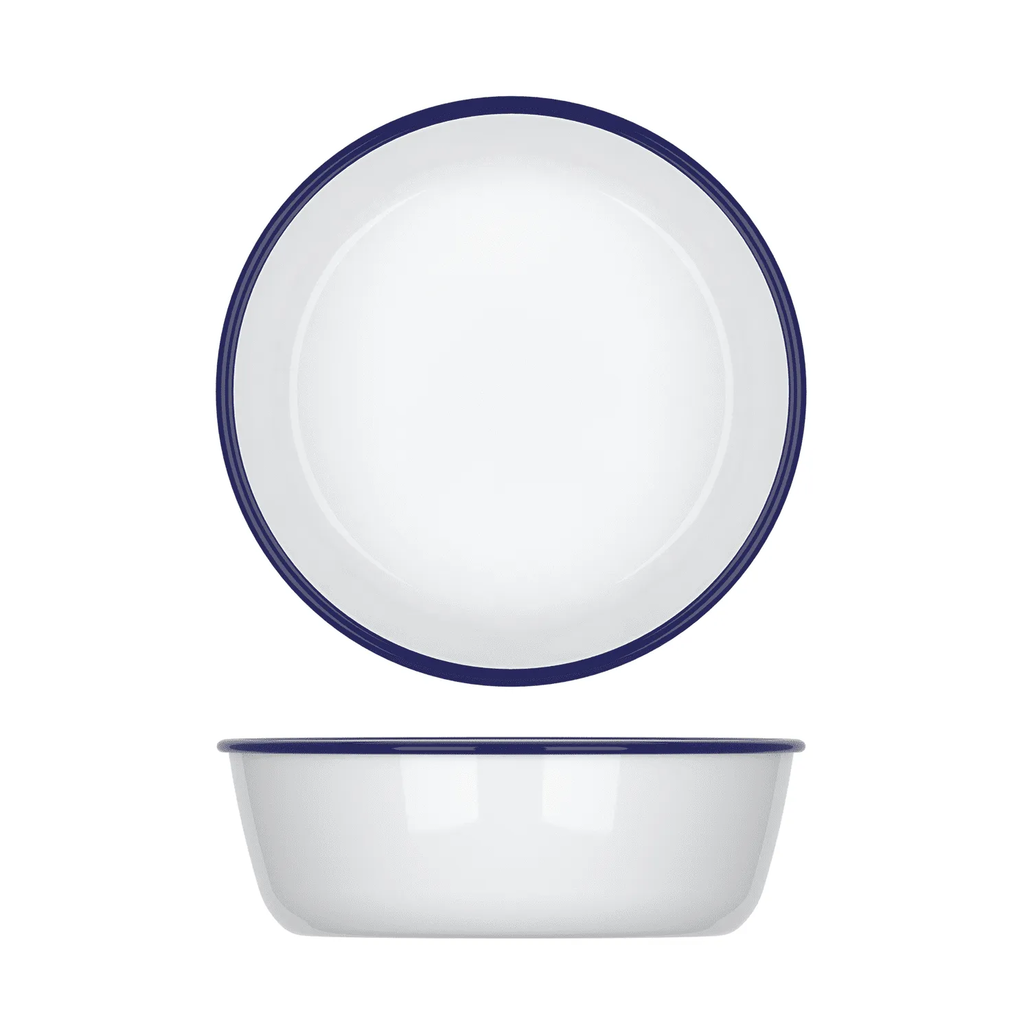 Enamel Melamine Athens Bowl 22.5 x 7.5cm - Pack 6