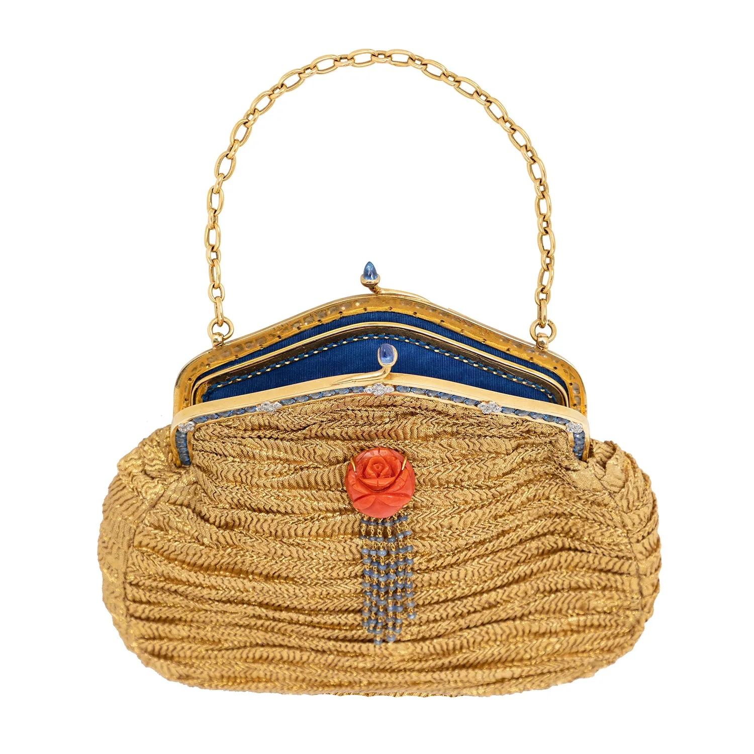 Evening handbag with Sapphire and Diamond