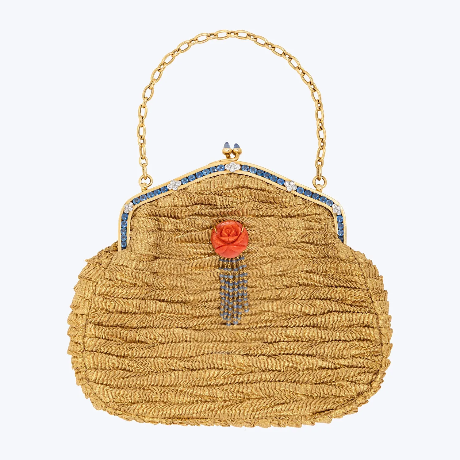 Evening handbag with Sapphire and Diamond