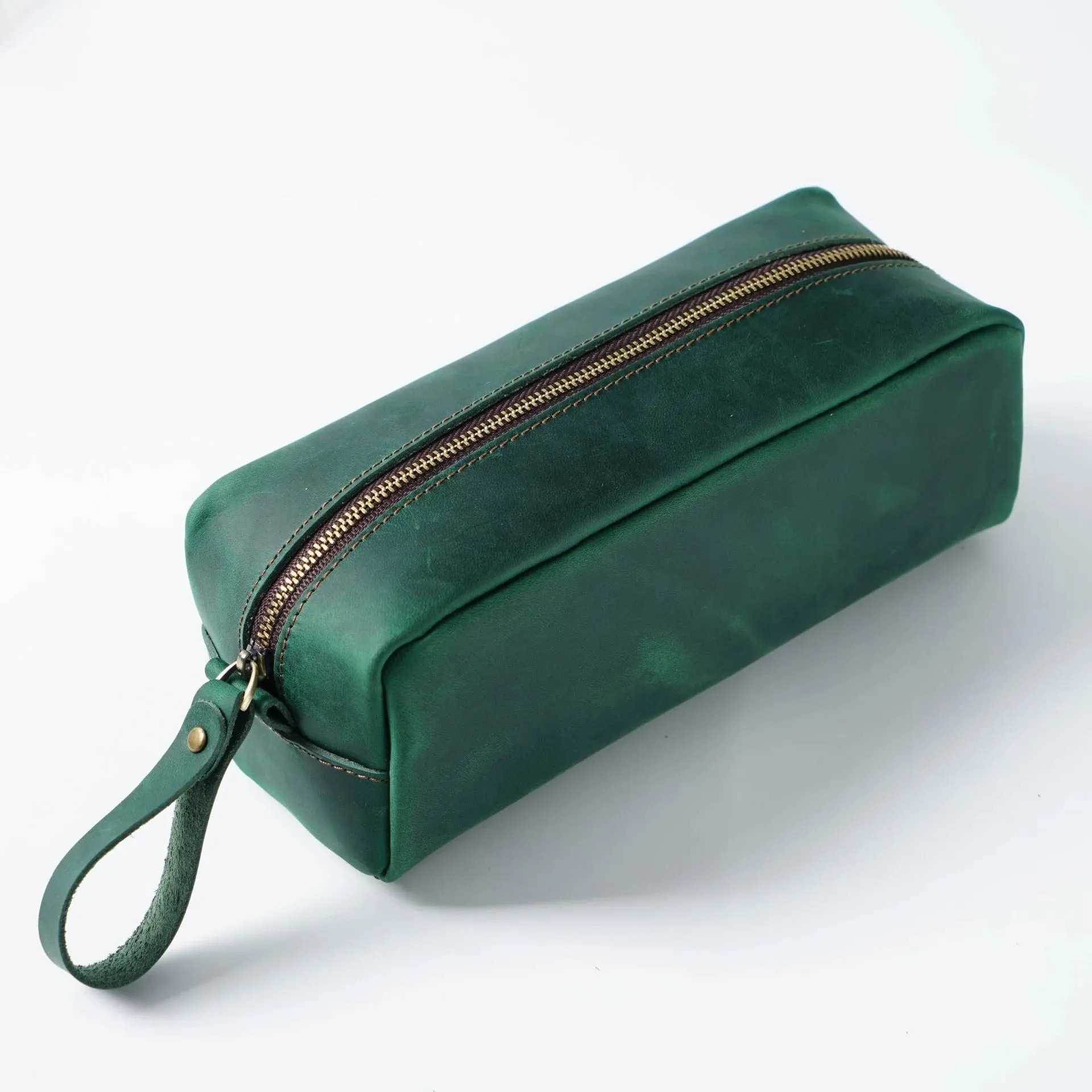 Genuine Leather Pen Pouch Stationery Storage