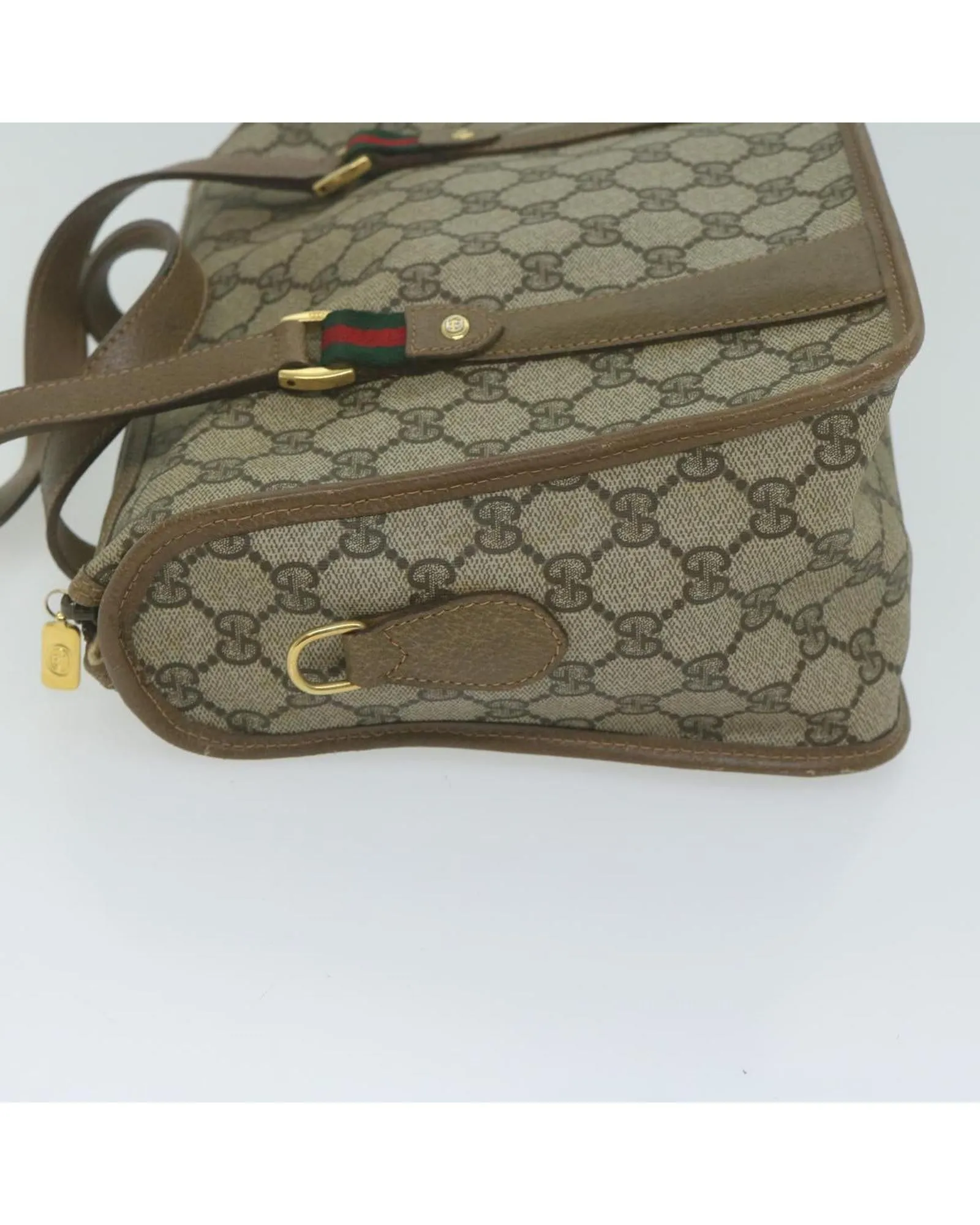 GG Supreme Web Hand Bag with Red Accents