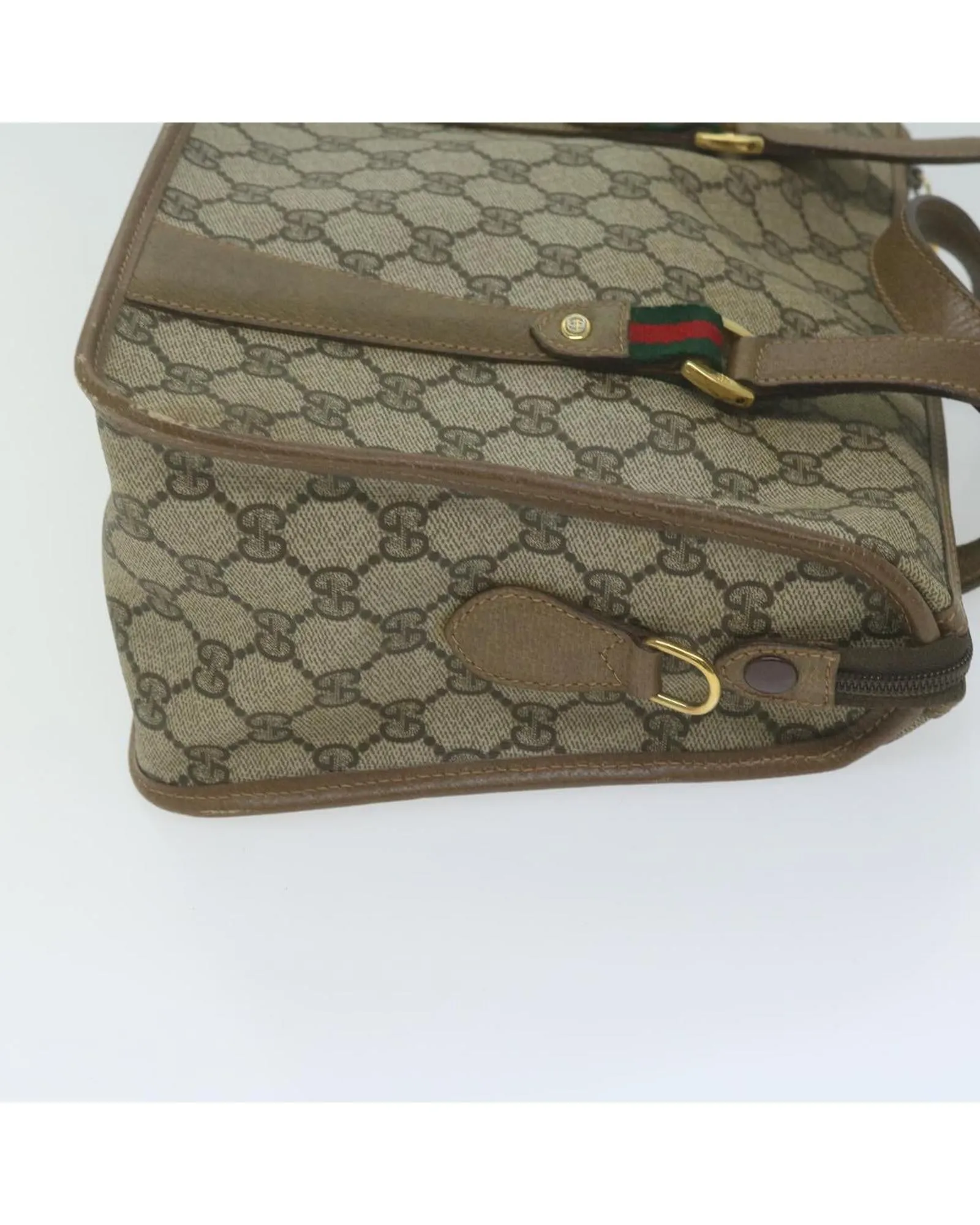 GG Supreme Web Hand Bag with Red Accents