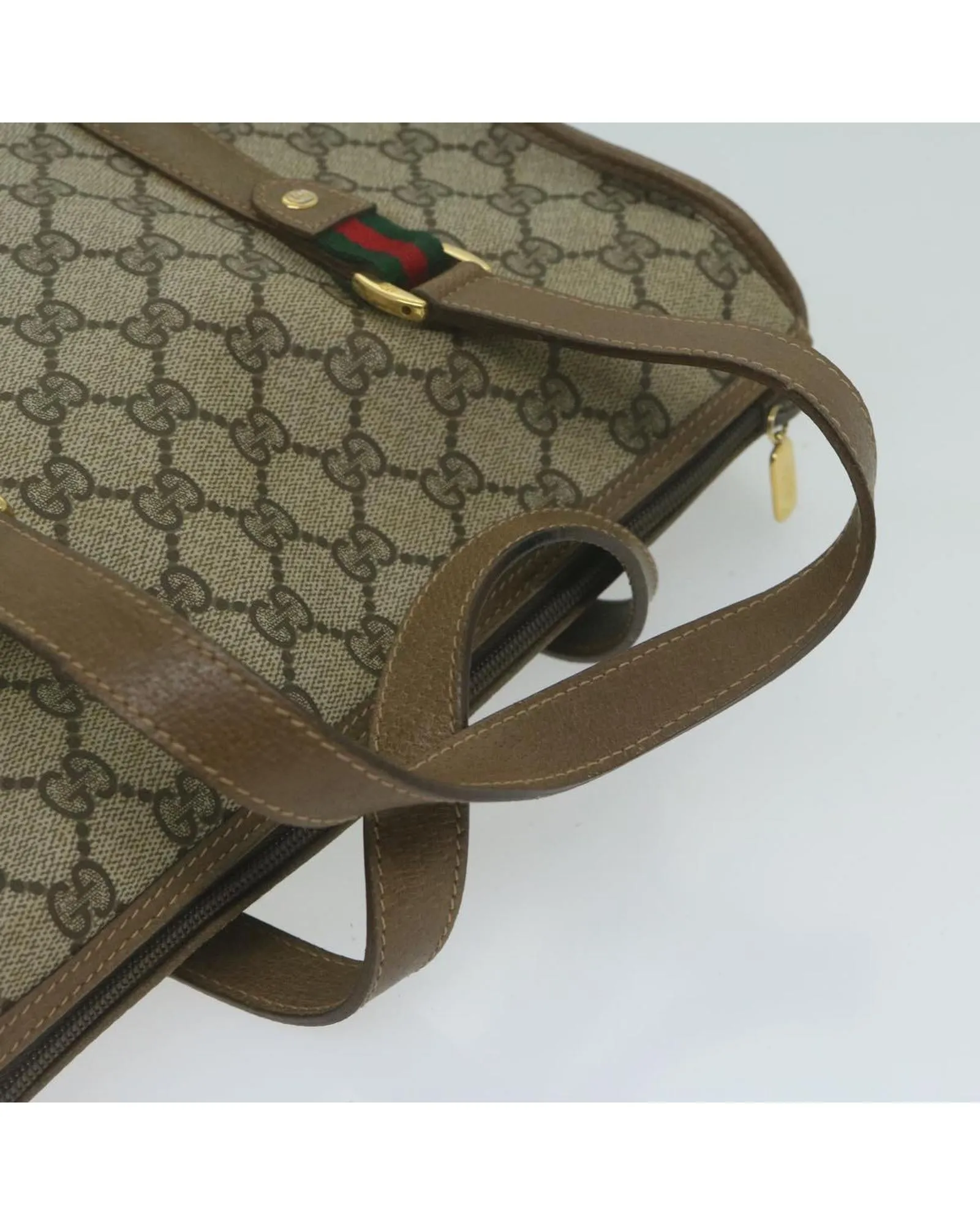 GG Supreme Web Hand Bag with Red Accents