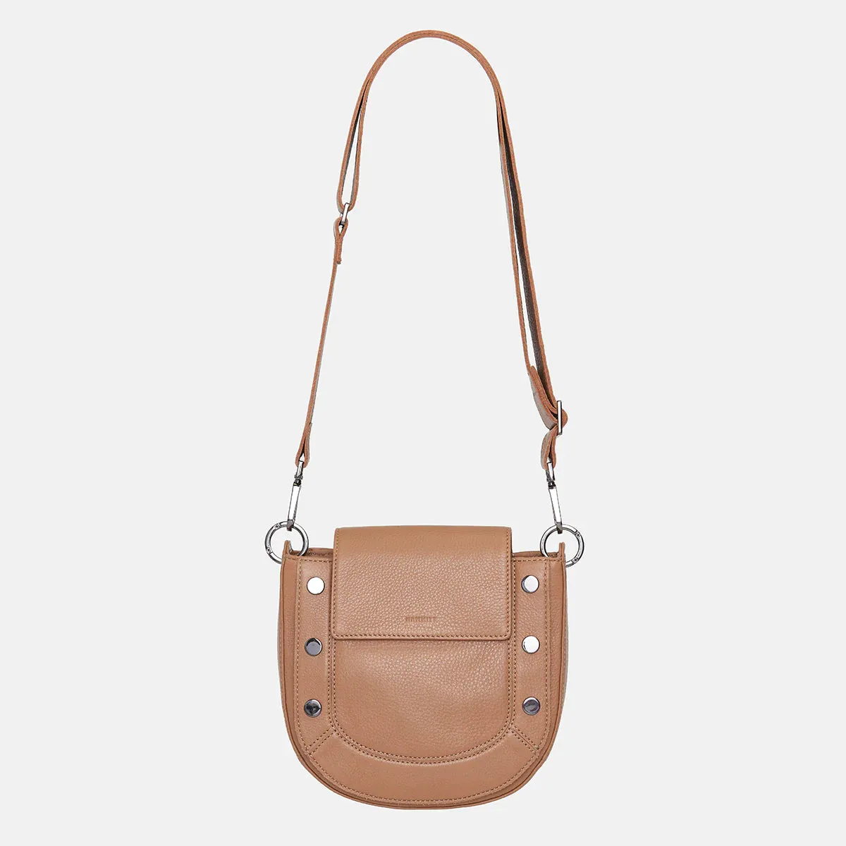 Hammitt Kayce Saddle Bag in Biscotti/Gunmetal