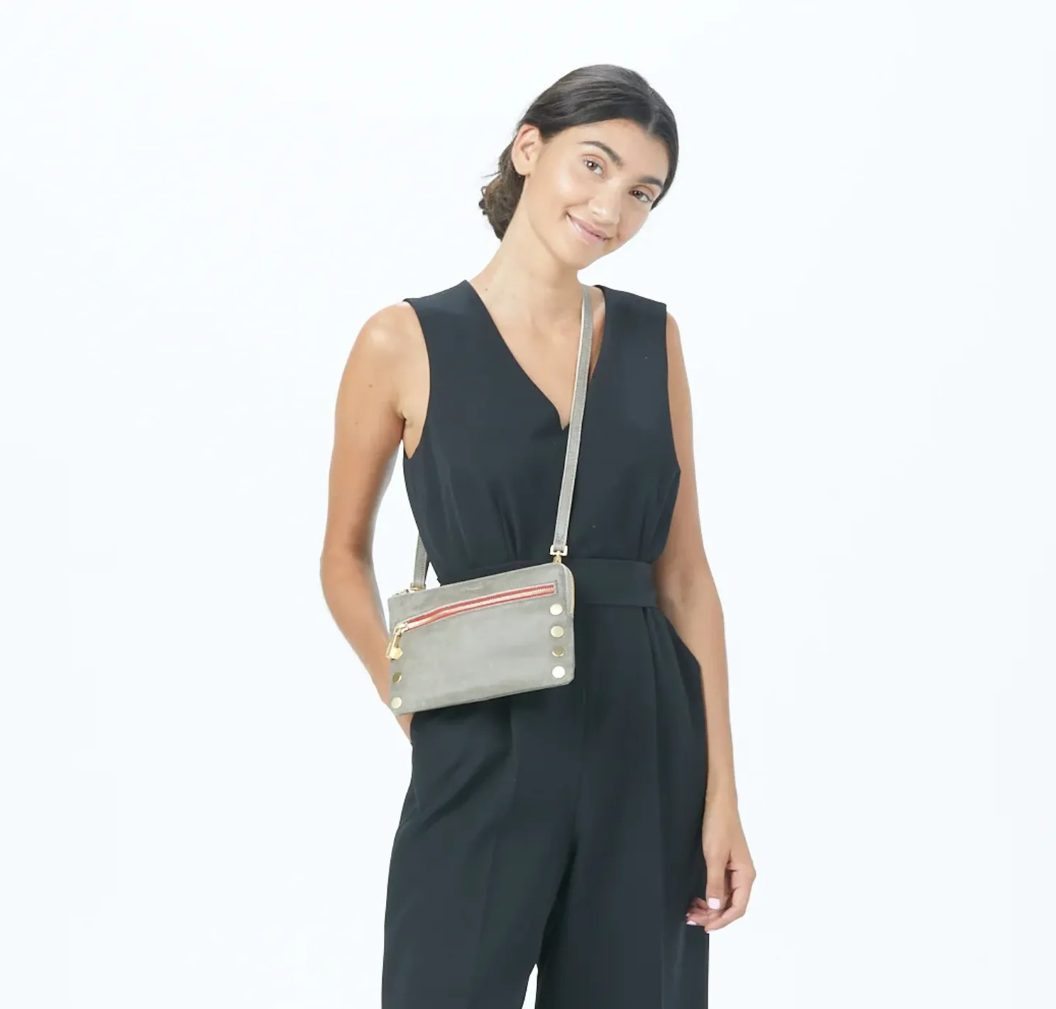 Hammitt Nash Small in Pewter/Brushed Gold