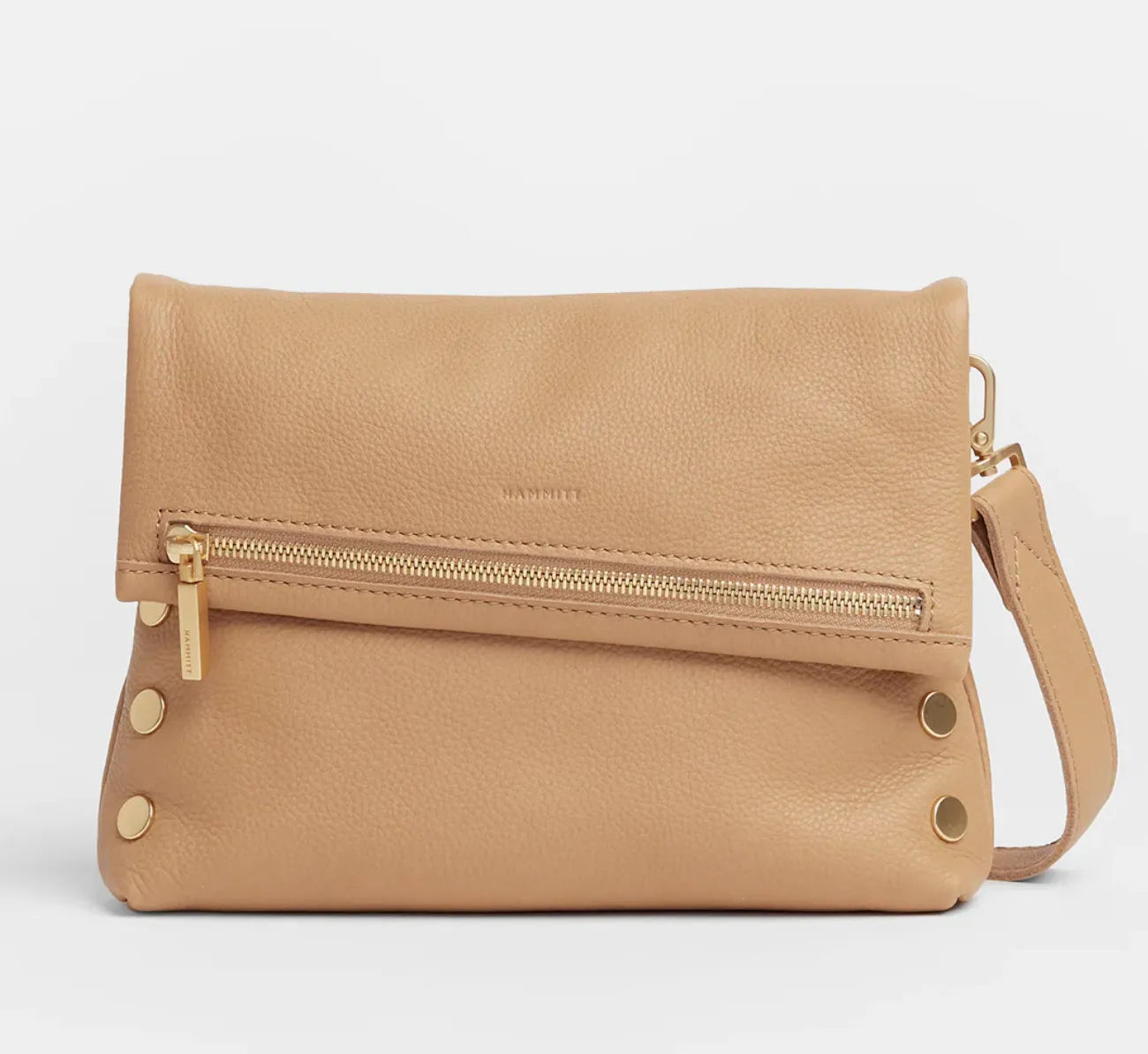 Hammitt VIP Medium Crossbody Clutch in Toast Tan