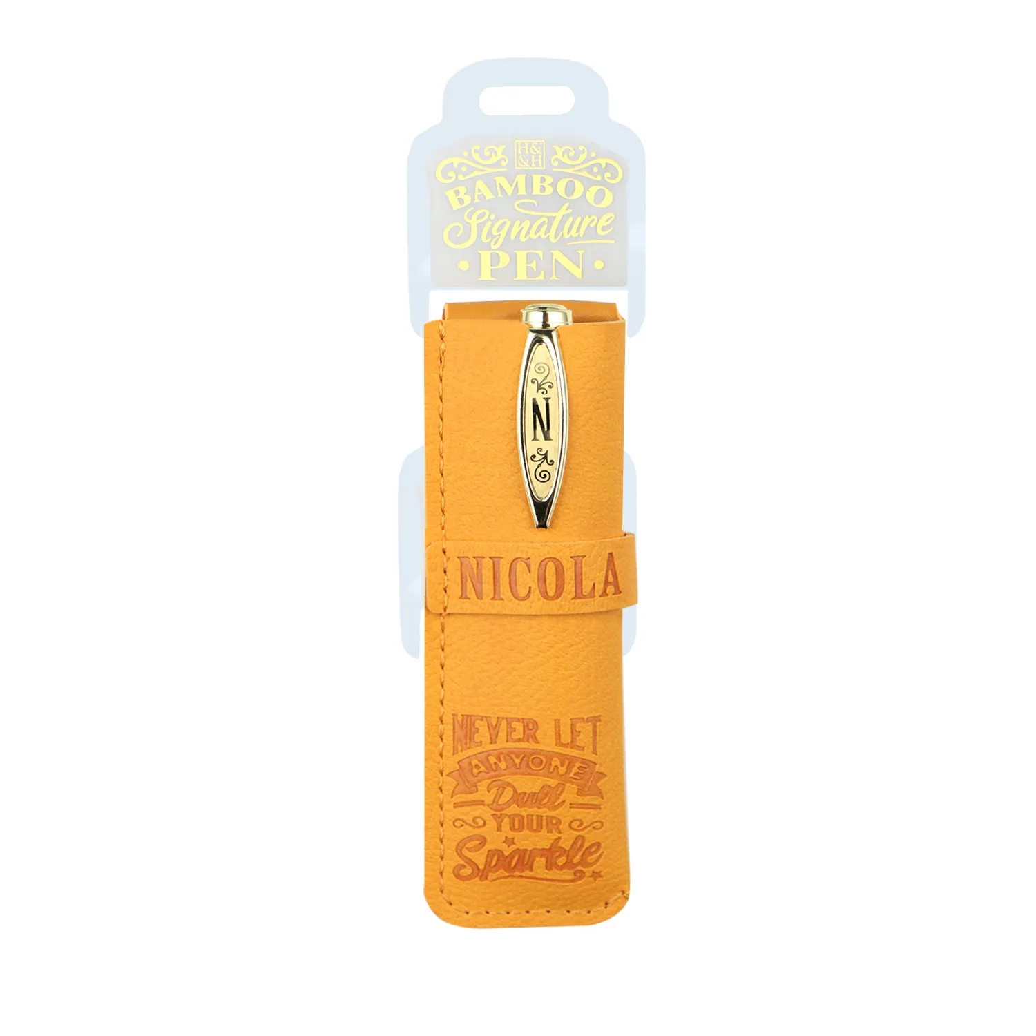 History & Heraldry Personalised Bamboo Signature Pens - Nicola