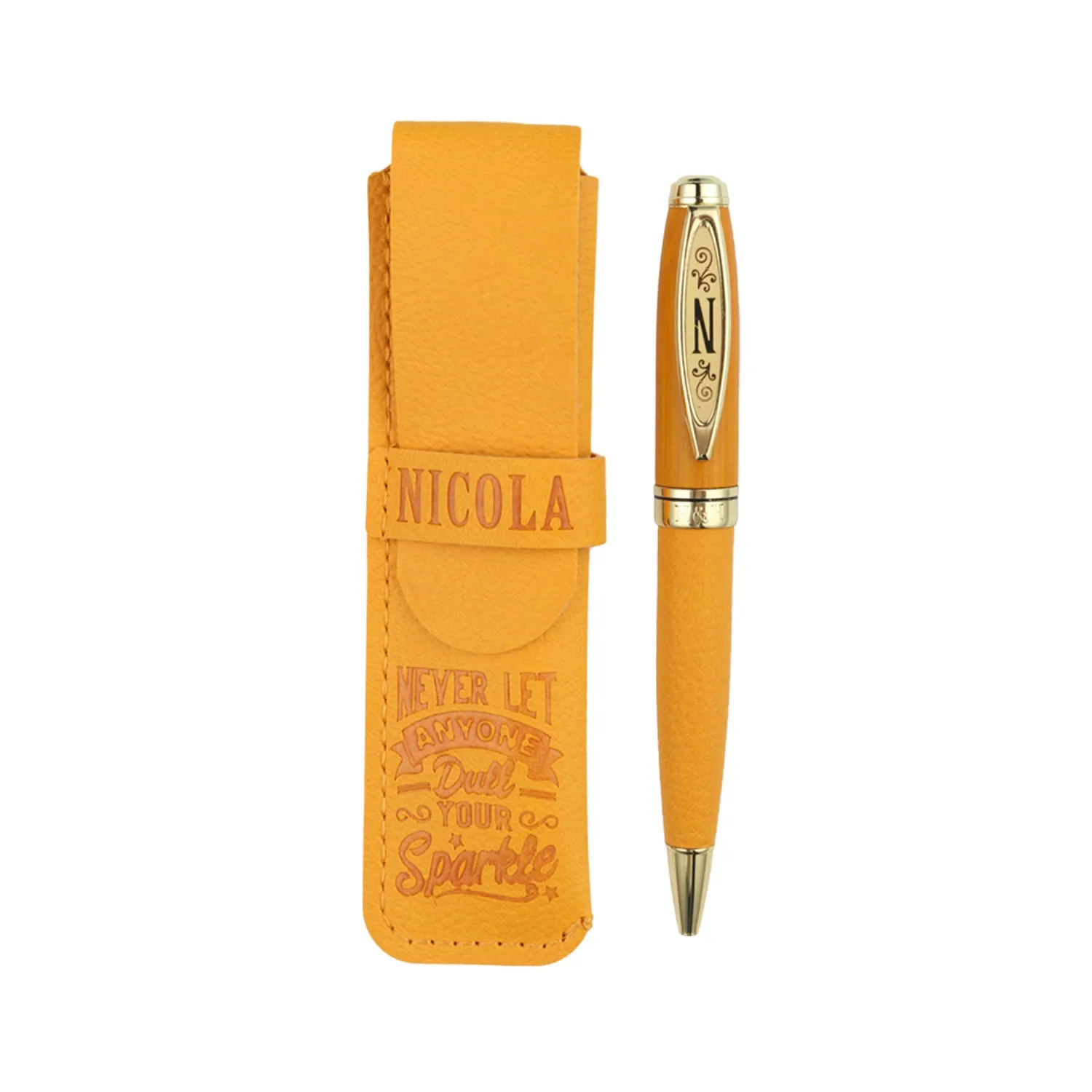 History & Heraldry Personalised Bamboo Signature Pens - Nicola