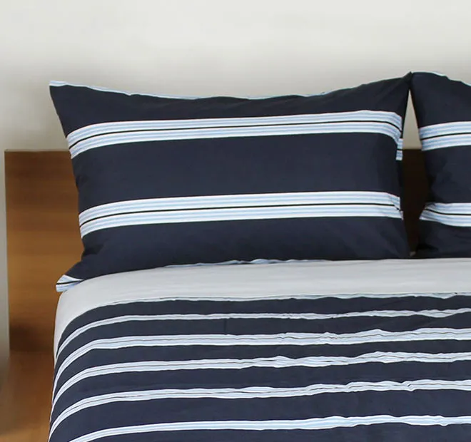 Hudson Standard Pillowcase Pair Navy
