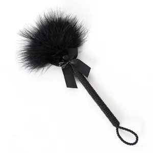 Interactive Leather Feather Cat Teaser Stick P-5014 - Durable Pet Play Accessory