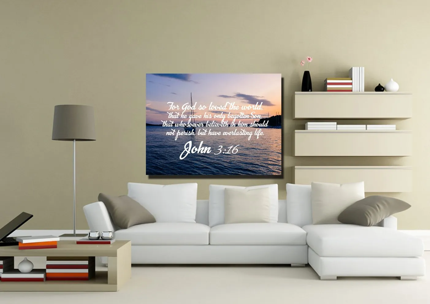 John 316 Kjv #5 Bible Verse Canvas Wall Art - Christian Canvas Wall Art