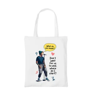 Justin Bieber Tote Bag - What Do You Mean