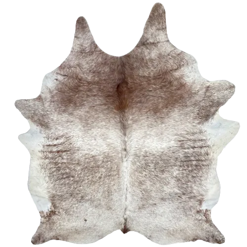 Large Reddish Brown and White Speckled Brazilian Cowhide - 7'10" x 6'3" (BRSP1917)