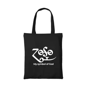 Led Zeppelin Tote Bag - My Symbol Of God