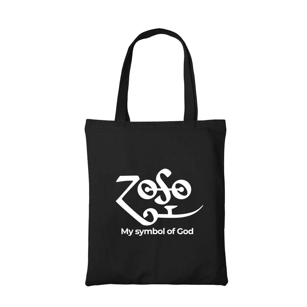 Led Zeppelin Tote Bag - My Symbol Of God