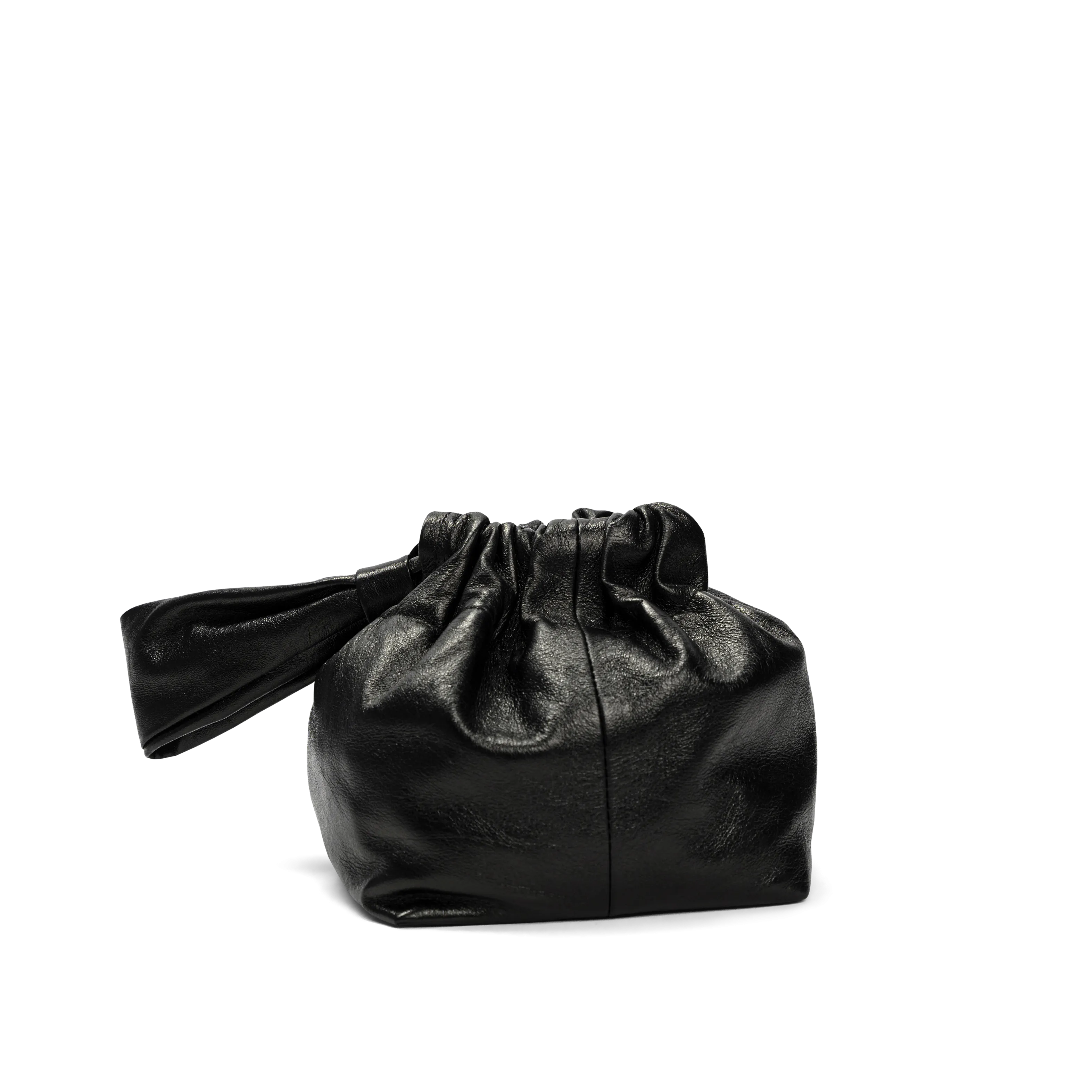 Lemiz - Mariposa Bucket Bag in Black Metallic