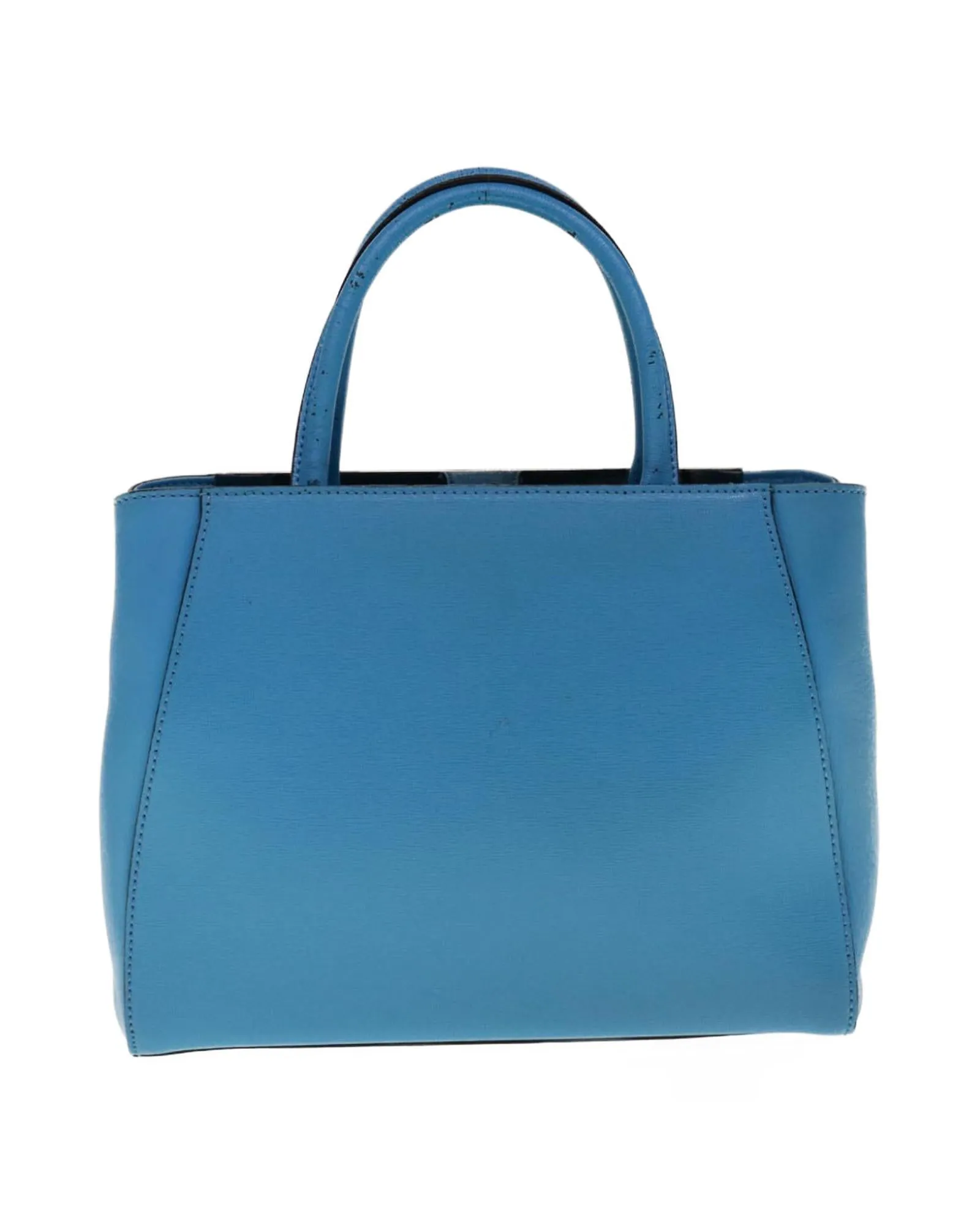 Light Blue Leather 2-way Hand Bag