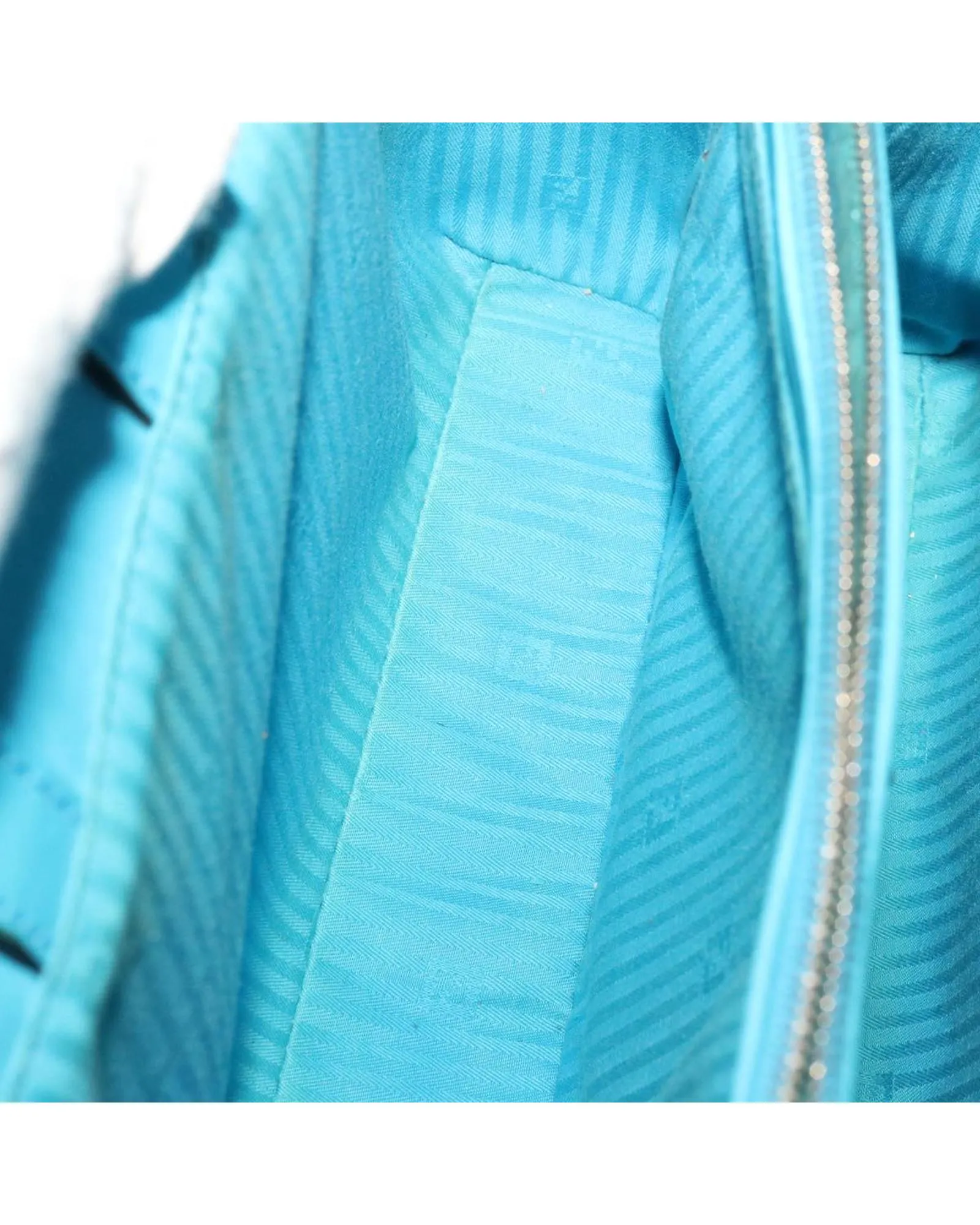 Light Blue Leather 2-way Hand Bag