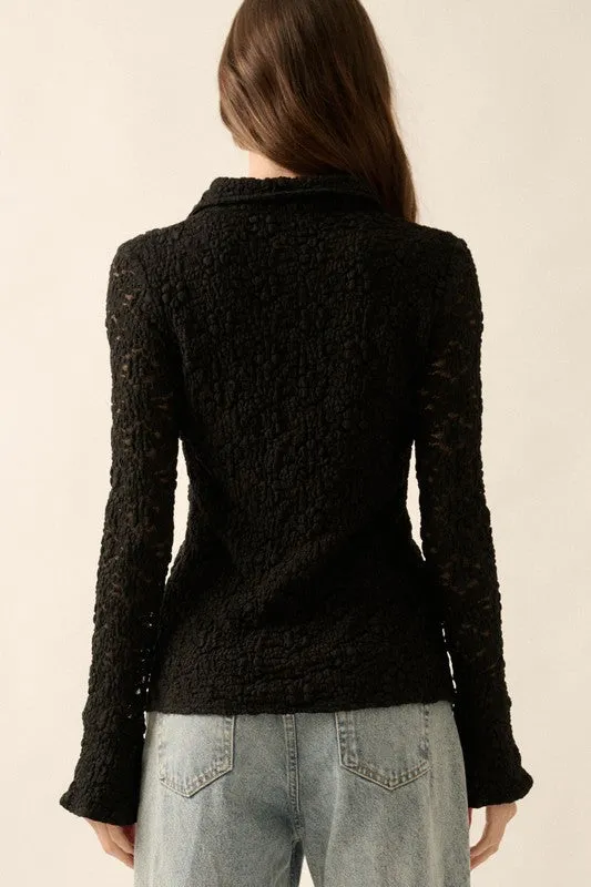 Lily Lace Button Up Shirt